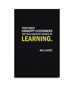 Bluegape Learning Quote By Bill Gates Poster