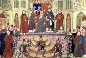 The Coronation of Henry IV in Westminster Abbey (1399). From Cassell's ...