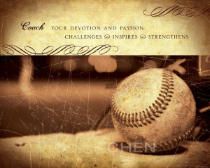 Sports Team Gift - Team Gift - Coach Inspirational Quote - Baseball ...