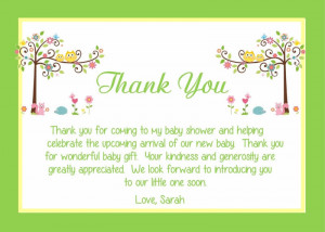 ... baby shower meeting and determining the baby shower card sayings for
