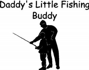daddy s little fishing quotes wall words decals lettering