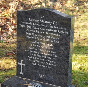 Headstone Epitaphs http://stone-tec.ie/headstones.aspx