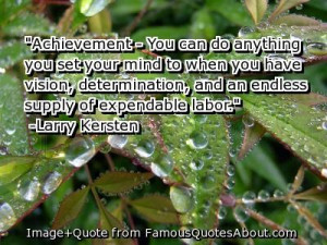 Achievement ~ You can do anything you set Your Mind to when you have ...