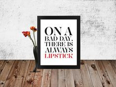 frameable Typographic Quote Poster Print, Modern Inspirational Quote ...