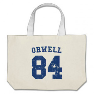 George Orwell 1984 Jersey Tote Bag
