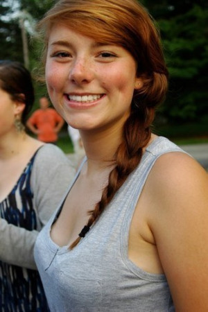 girl beautiful cute hair red