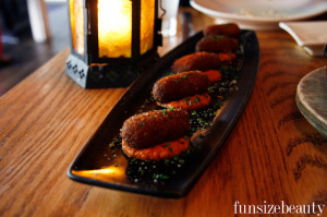 Croquetas De Jamon - Ham Croquets and Romesco Sauce ($6)
