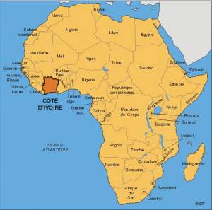 Map Afrique Noire Sub...