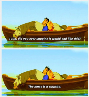 The Road to El Dorado! I used to watch this movie obsessively.