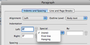 Microsoft Word (Mac)/Writing Papers for College