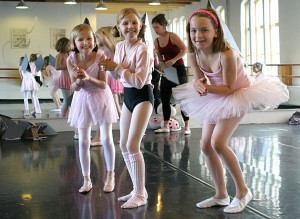 Cute young ballet dancers in haunted building Look at Plasma trail to ...