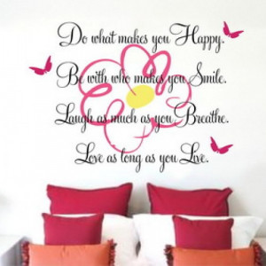 Inspirational-Flowers-and-Birds-Vinyl-Quotes-Wall-Stickers-Decals-in ...