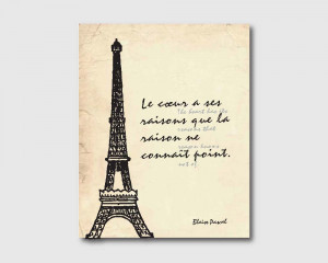 Eiffel Tower - Paris, France - 8 x 10 - Wall Art - Room Decor ...