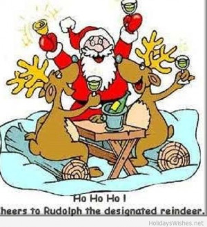 funny photo with Rudolf and Santa Cheers funny photo with Rudolf ...