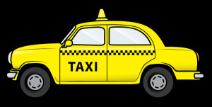 Free Cartoon Taxi Cab Clip Art