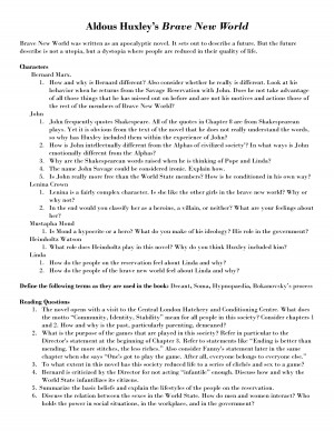 Bernard Marx Brave New World Brave new world character analysis ...