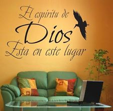 ... de Dios Spanish christian religious vinyl wall decal quote Sticker
