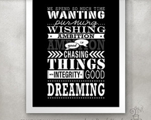 Graduation Gift / Dreams OTH PRINT ( One Tree Hill quote) / Ambition ...