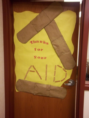Teacher Appreciation Door, perfect for Nurse Stewart