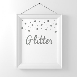 Glitter - Typography Print, Motivational Quote, Modern Art, Printable ...