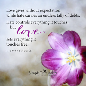 love gives without expectation love gives without expectation
