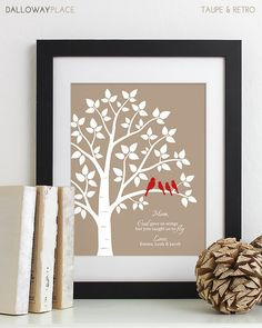 Mother's Day Gift for Mom Gift for Her Personalized Family Tree Mom ...