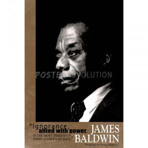 James Baldwin Quote Art Poster Print - 24x36