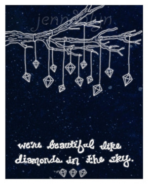 Diamonds in the Sky, via Etsy.