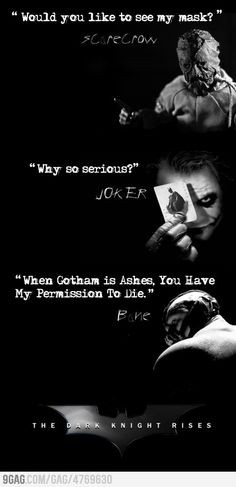 Scarecrow, Joker, Bane More
