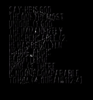 Quotes Picture: say: he is god the one the most unique,(1 god the ...