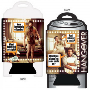 Details about The Hangover Cast Quotes Can Cooler 71104
