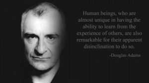 ... Doodle in Memory of Douglas Adams: 11 March 1952 – 11 May 2001