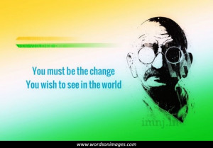 Famous quotes by gandhi