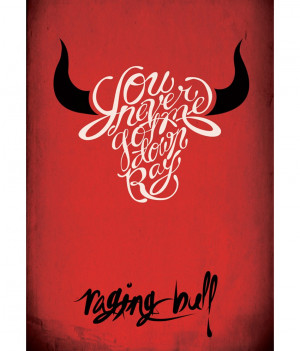 MeSleep Raging Bull Quote Poster