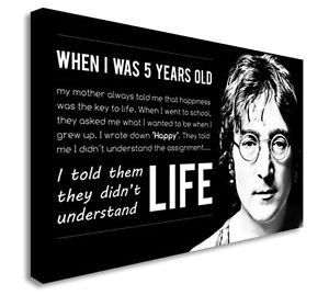 John-Lennon-When-I-Was-5-Years-Old-Quote-Canvas-Art-Picture-Art-Cheap ...