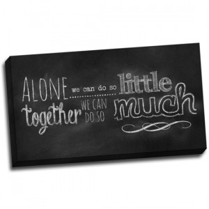 Chalk Quotes on Canvas: Together