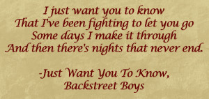 Backstreet Boys Quotes Graphic Image