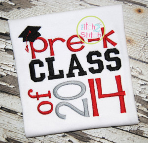 Pre K Class of 2014 Embroidery