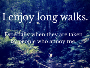 Quotes About People Who Annoy You - Long Walks