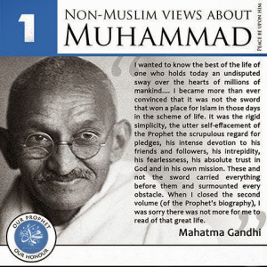 Mahatma Gandhi said about Prophet Muhammad