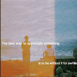 Absence makes the heart grow fonder