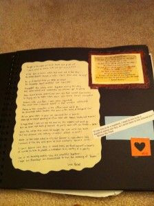 scrapbook for the bride from bridesmaids and mother!