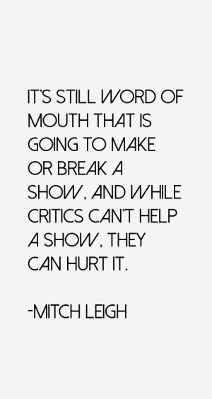 Mitch Leigh Quotes & Sayings