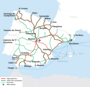 Spain Train Map