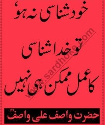 Quotes In Urdu Books ~ Hazrat Wasif Ali Wasif Quotes in Urdu | Urdu ...