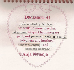 Calendar of Altered Quotes by Notanja