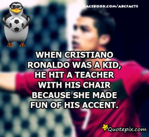 Cristiano Ronaldo Did What With His Teacher?