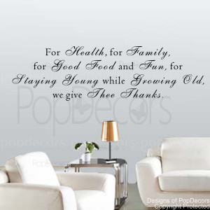 ... Wall Decal - for Health,for Family - Vinyl Words and Letters Decals