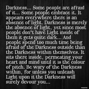 Darkness within. #dark #light #quotes Shorts Cartoons, Light Quotes ...