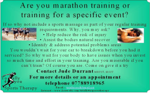 ... training for a marathon or a specific sports event, if so click here